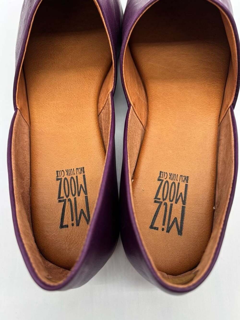 Miz Mooz Violet Leather D'Orsay Flats - Picture 4 of 7